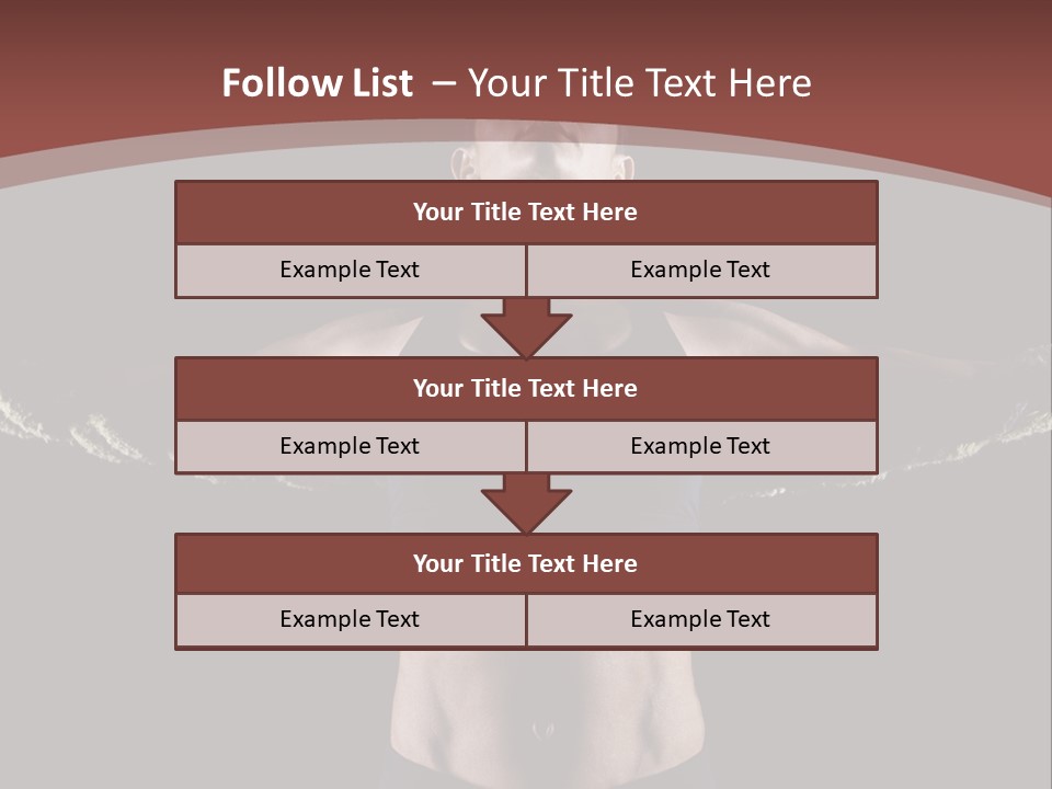 Tummy Attractive Weightlifting PowerPoint Template
