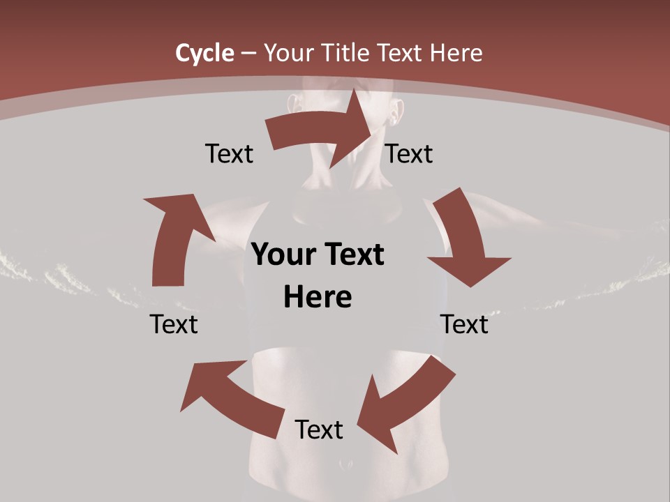 Tummy Attractive Weightlifting PowerPoint Template