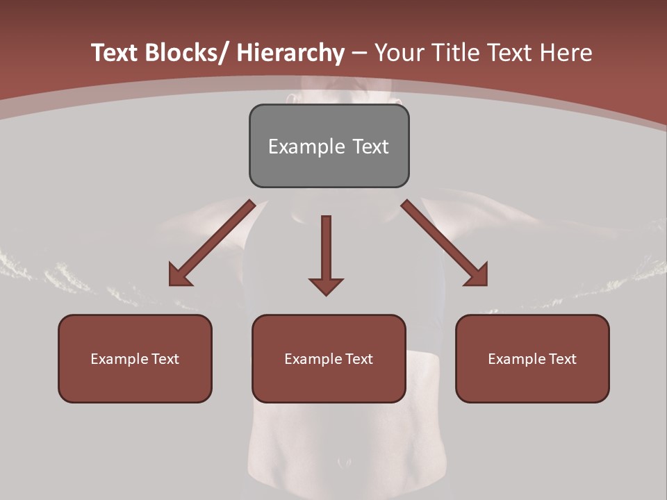 Tummy Attractive Weightlifting PowerPoint Template