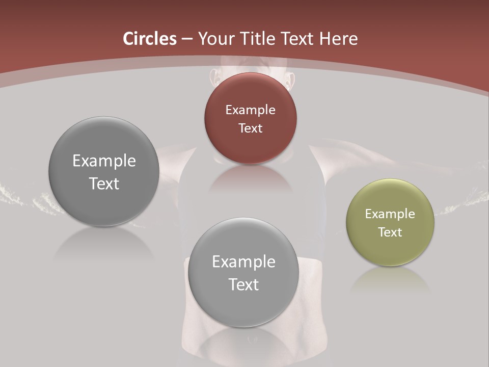 Tummy Attractive Weightlifting PowerPoint Template