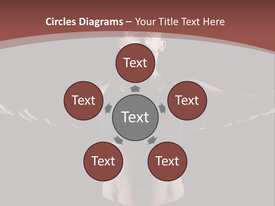 Tummy Attractive Weightlifting PowerPoint Template