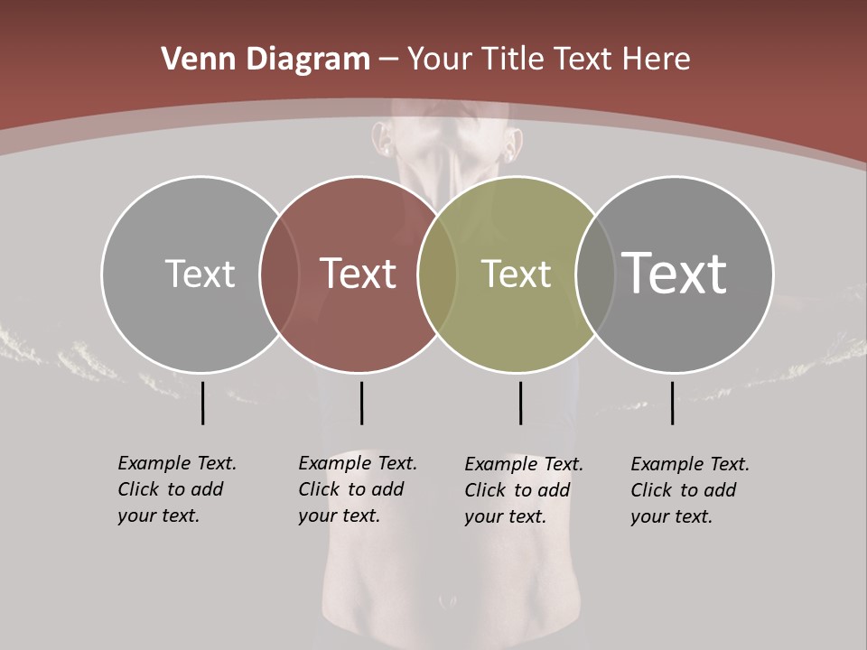 Tummy Attractive Weightlifting PowerPoint Template