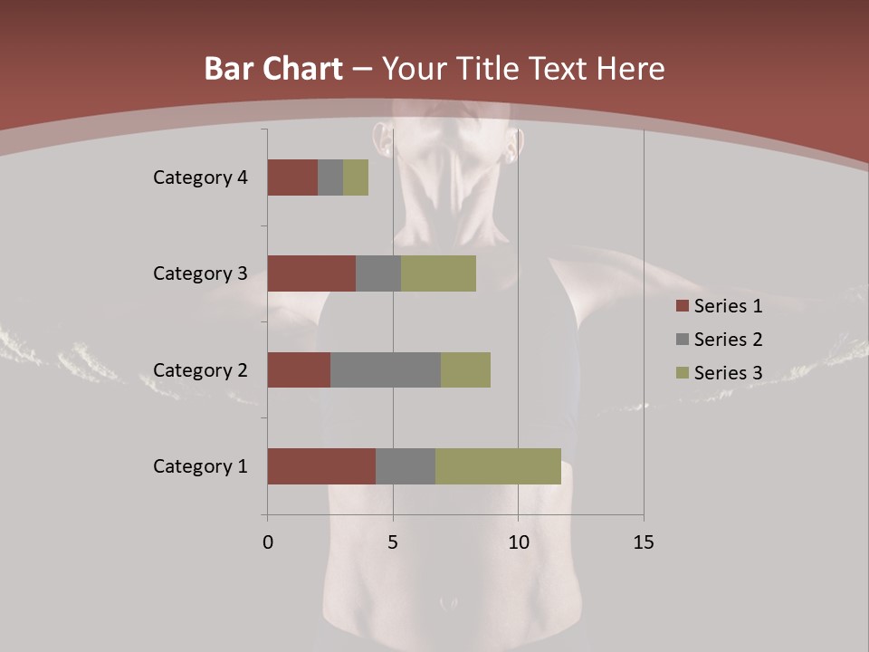 Tummy Attractive Weightlifting PowerPoint Template
