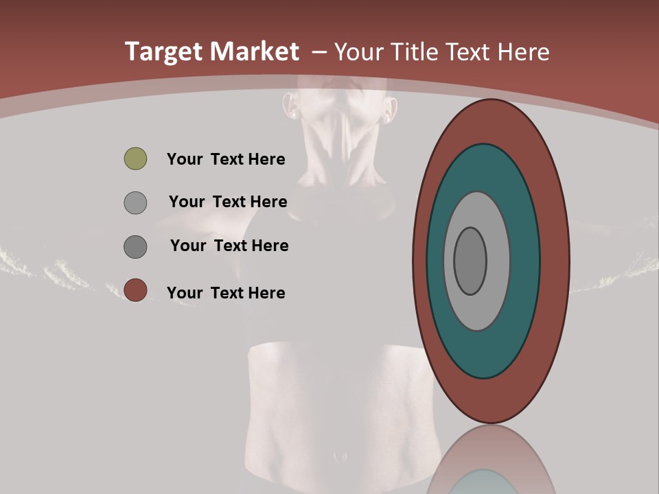 Tummy Attractive Weightlifting PowerPoint Template