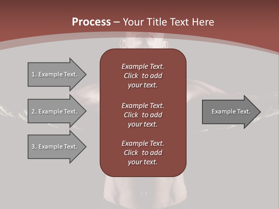 Tummy Attractive Weightlifting PowerPoint Template