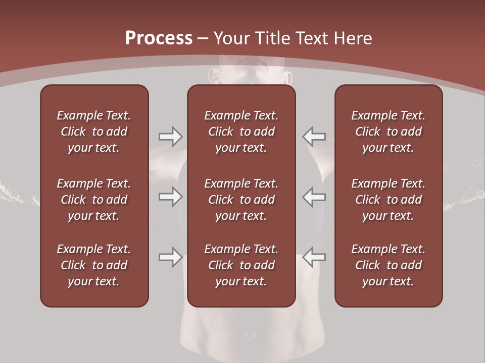 Tummy Attractive Weightlifting PowerPoint Template