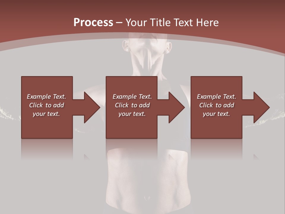 Tummy Attractive Weightlifting PowerPoint Template