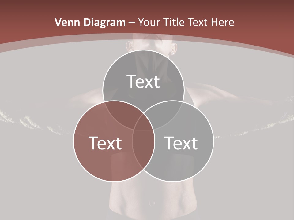 Tummy Attractive Weightlifting PowerPoint Template