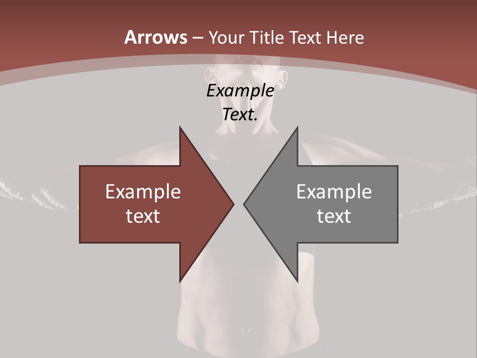 Tummy Attractive Weightlifting PowerPoint Template