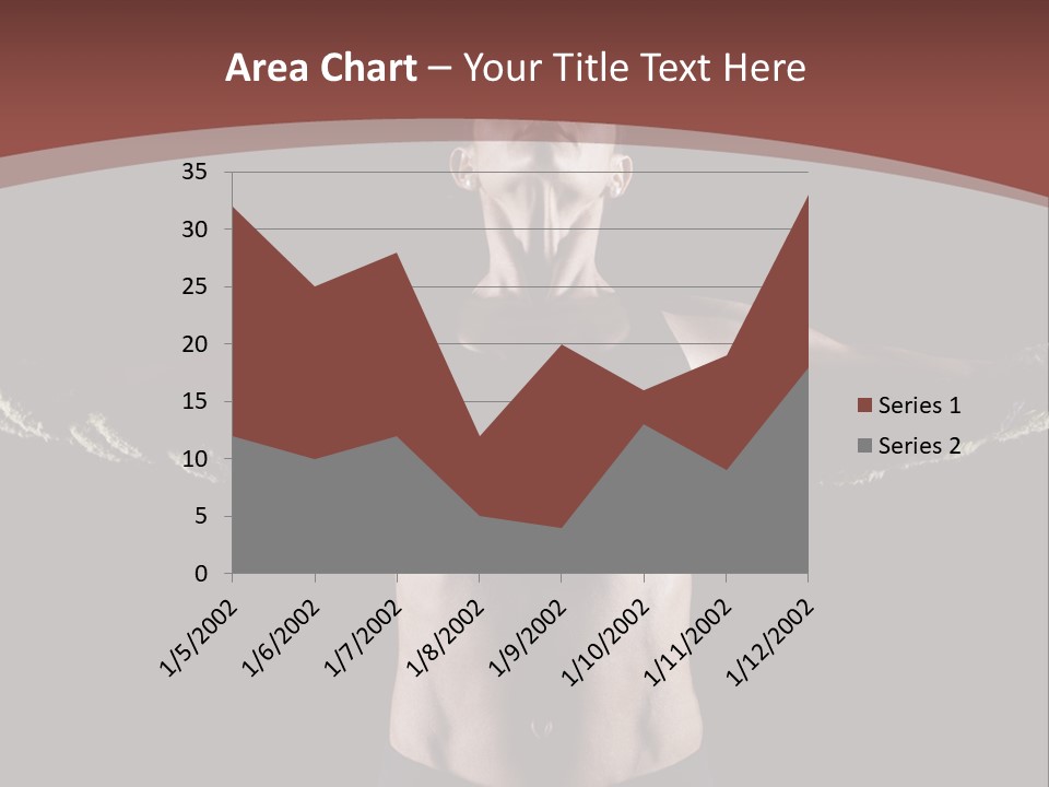 Tummy Attractive Weightlifting PowerPoint Template