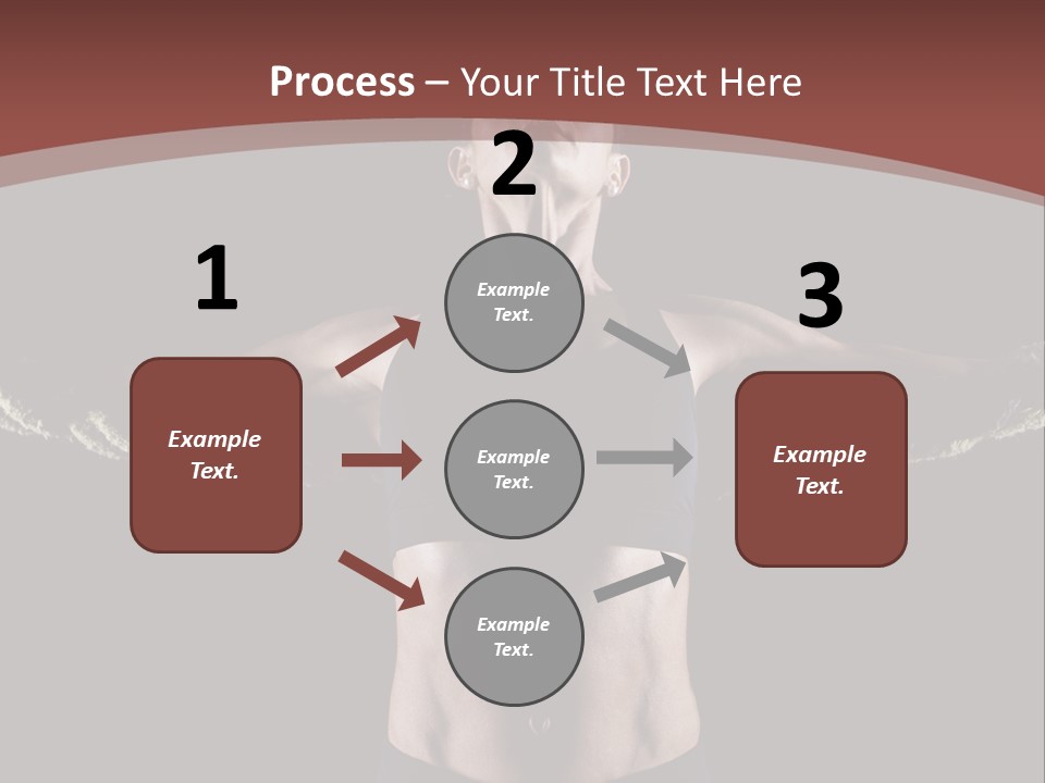 Tummy Attractive Weightlifting PowerPoint Template