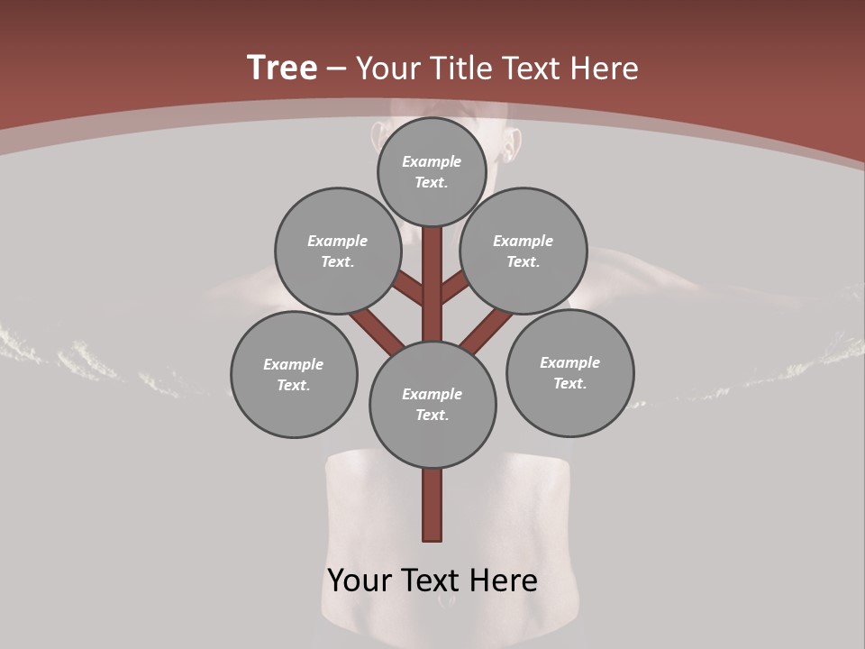 Tummy Attractive Weightlifting PowerPoint Template