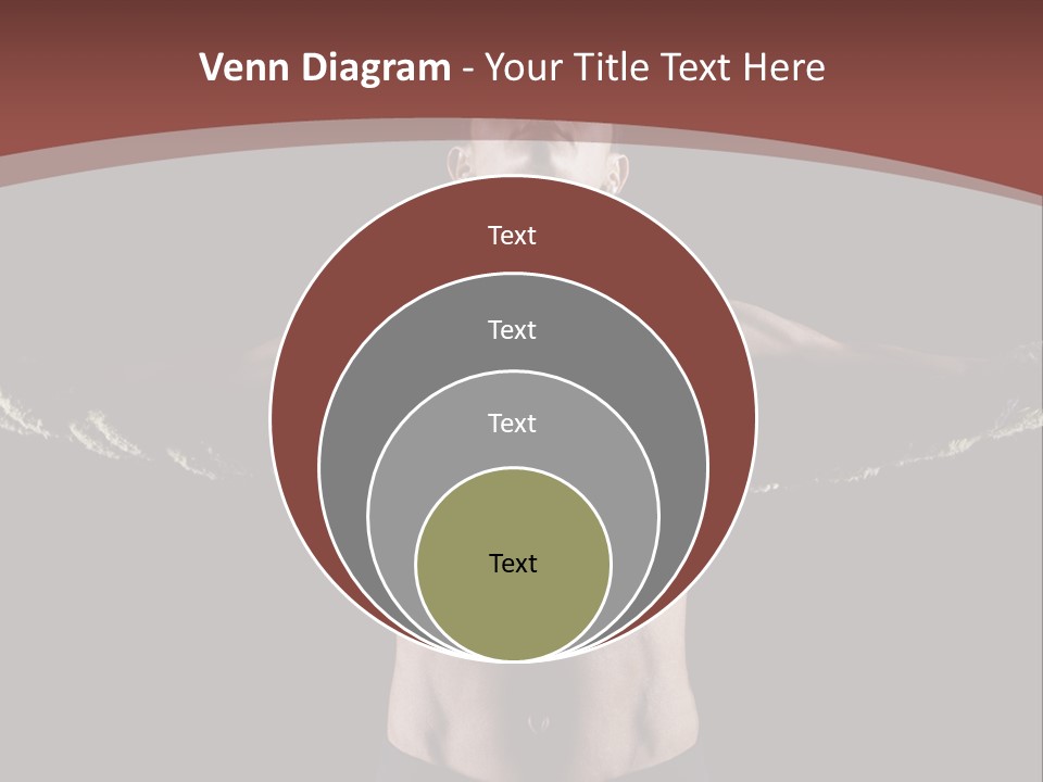Tummy Attractive Weightlifting PowerPoint Template