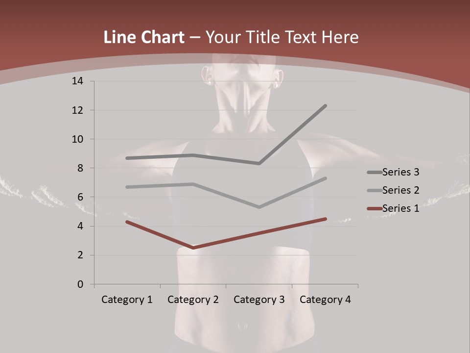 Tummy Attractive Weightlifting PowerPoint Template