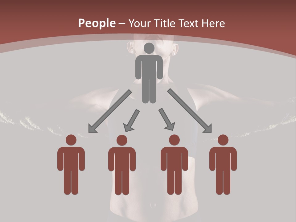 Tummy Attractive Weightlifting PowerPoint Template