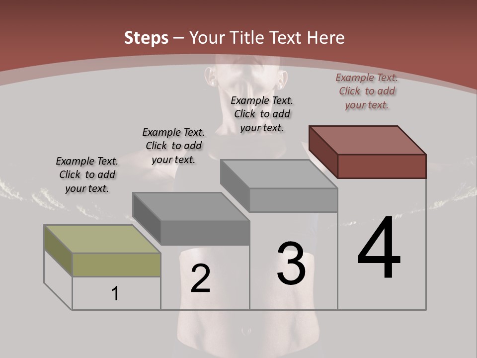 Tummy Attractive Weightlifting PowerPoint Template