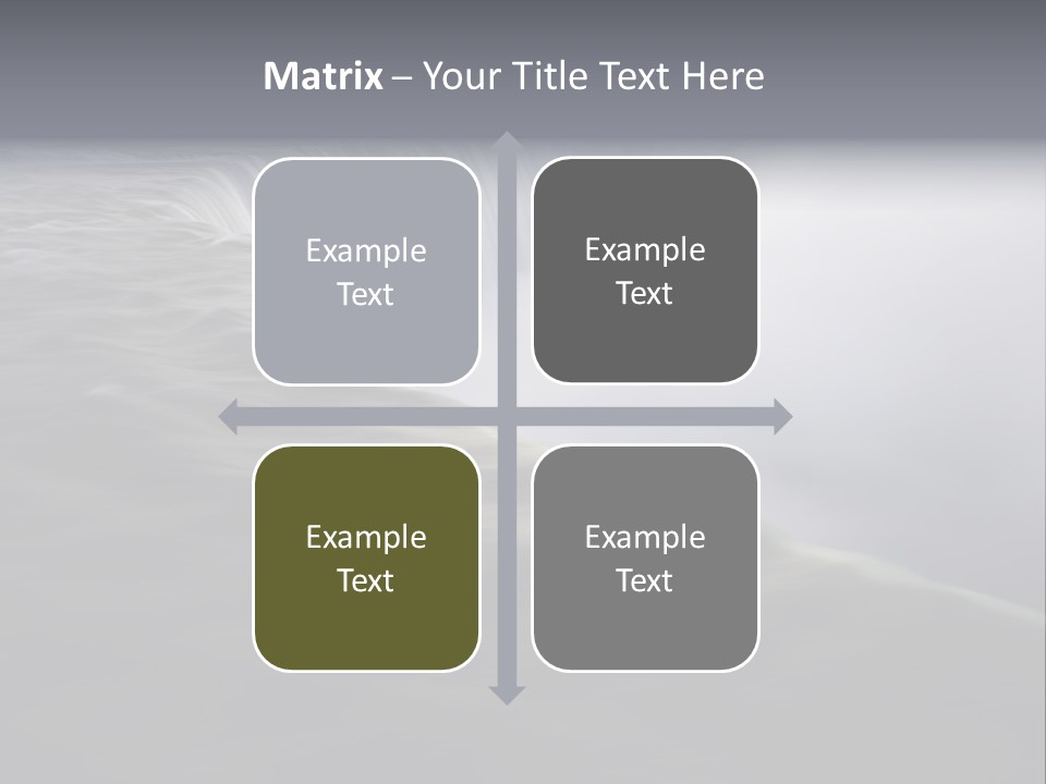 Dawn Waterfall North America PowerPoint Template