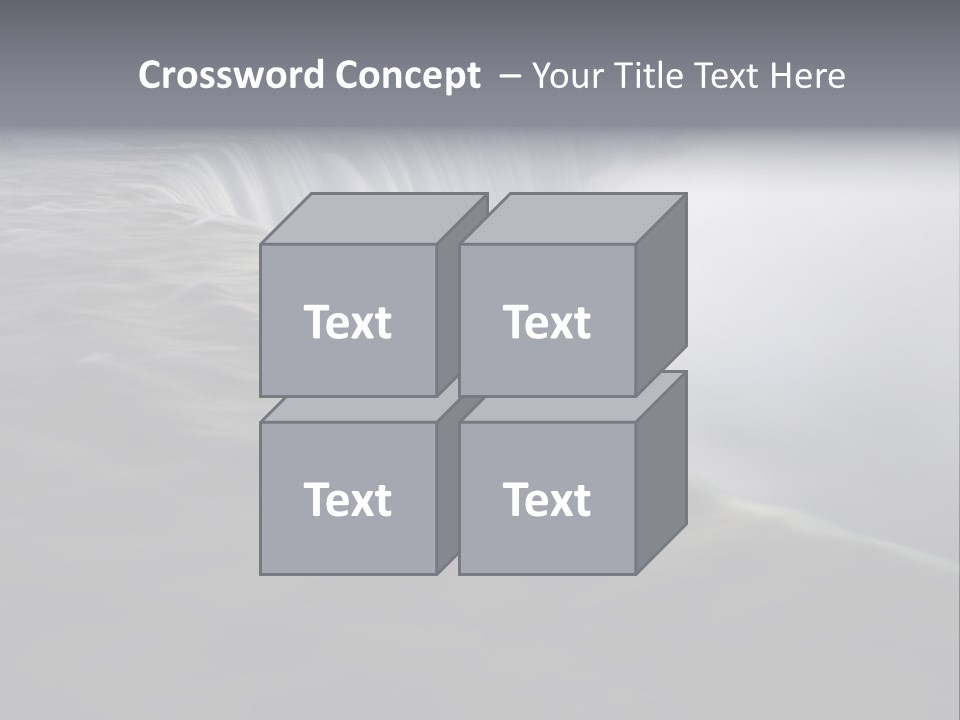 Dawn Waterfall North America PowerPoint Template