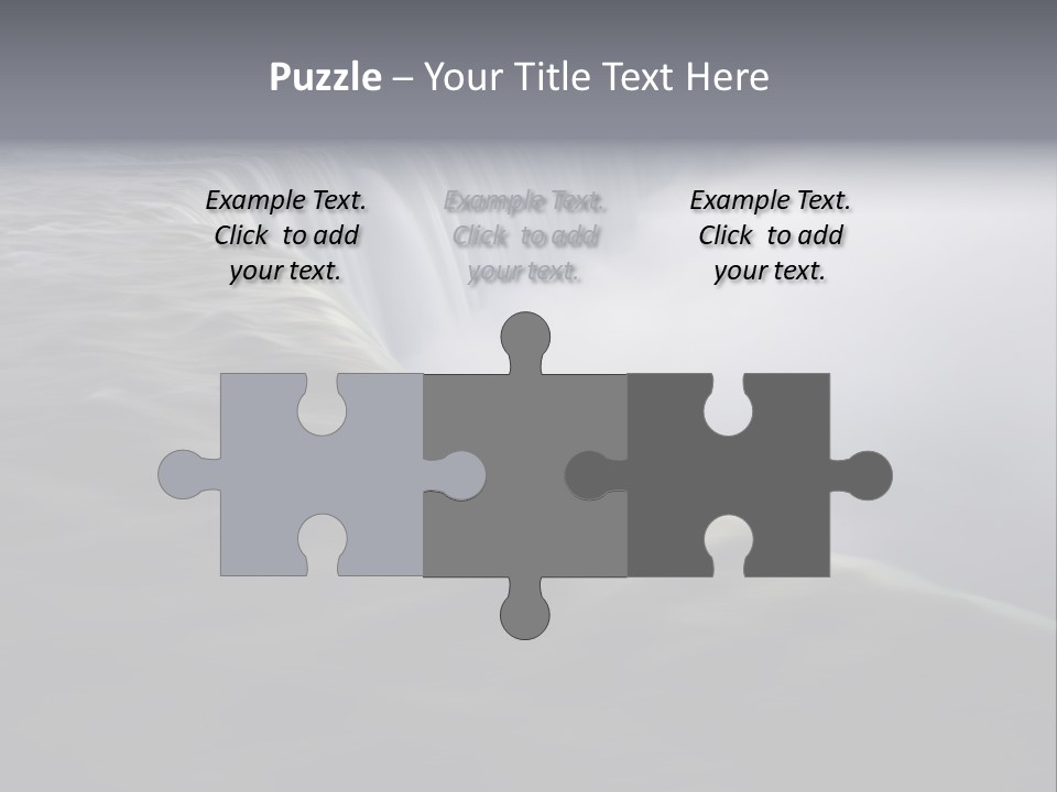 Dawn Waterfall North America PowerPoint Template