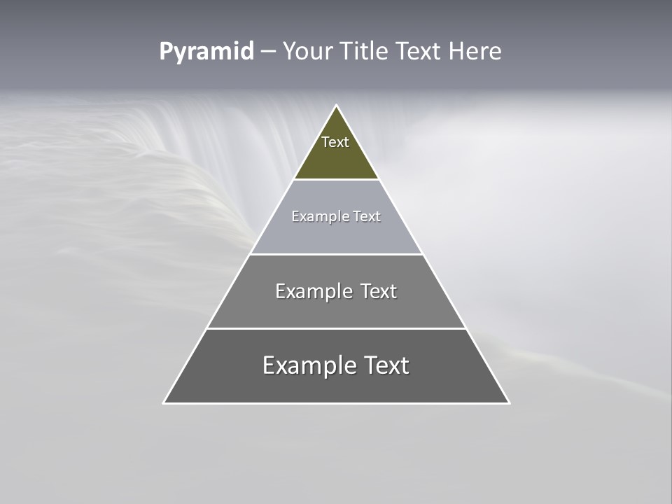 Dawn Waterfall North America PowerPoint Template