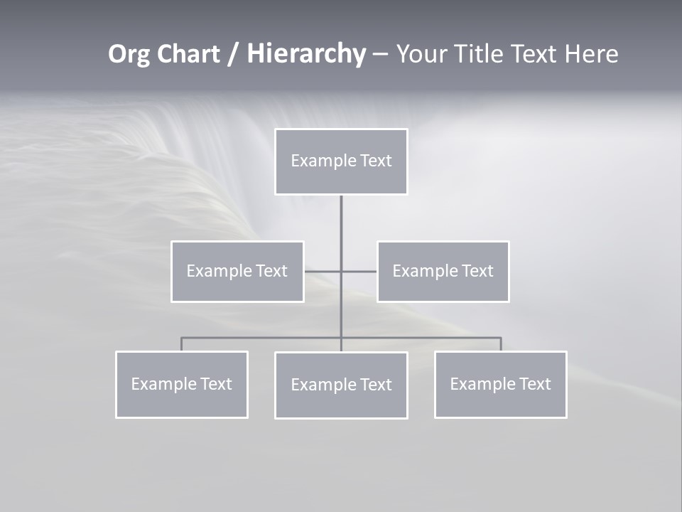 Dawn Waterfall North America PowerPoint Template