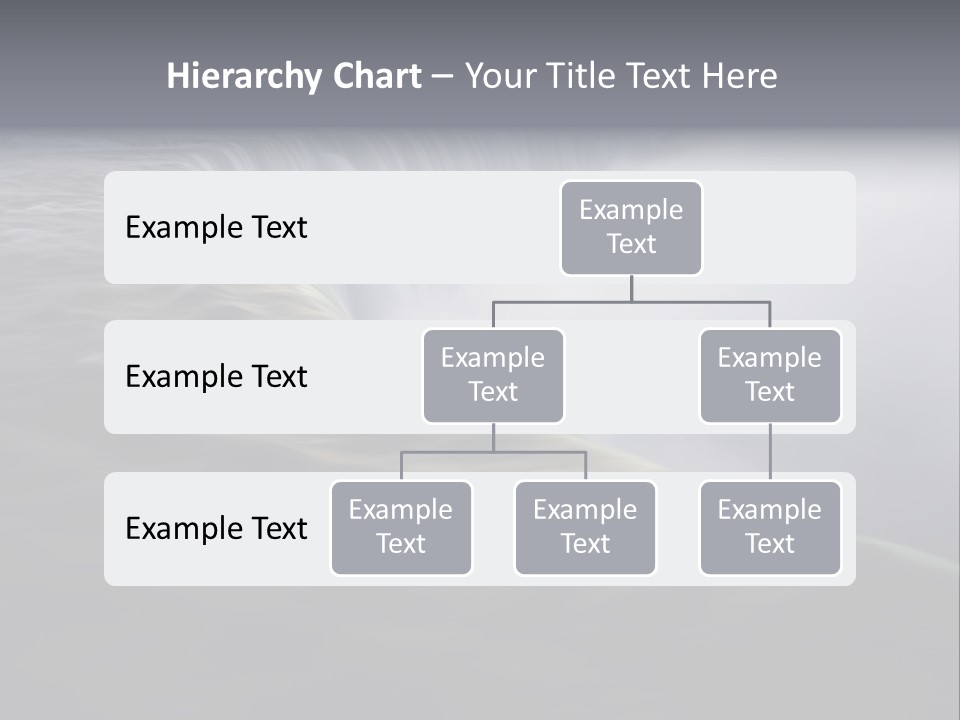 Dawn Waterfall North America PowerPoint Template
