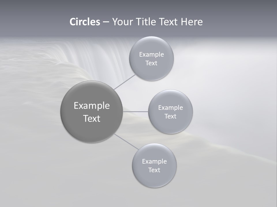 Dawn Waterfall North America PowerPoint Template