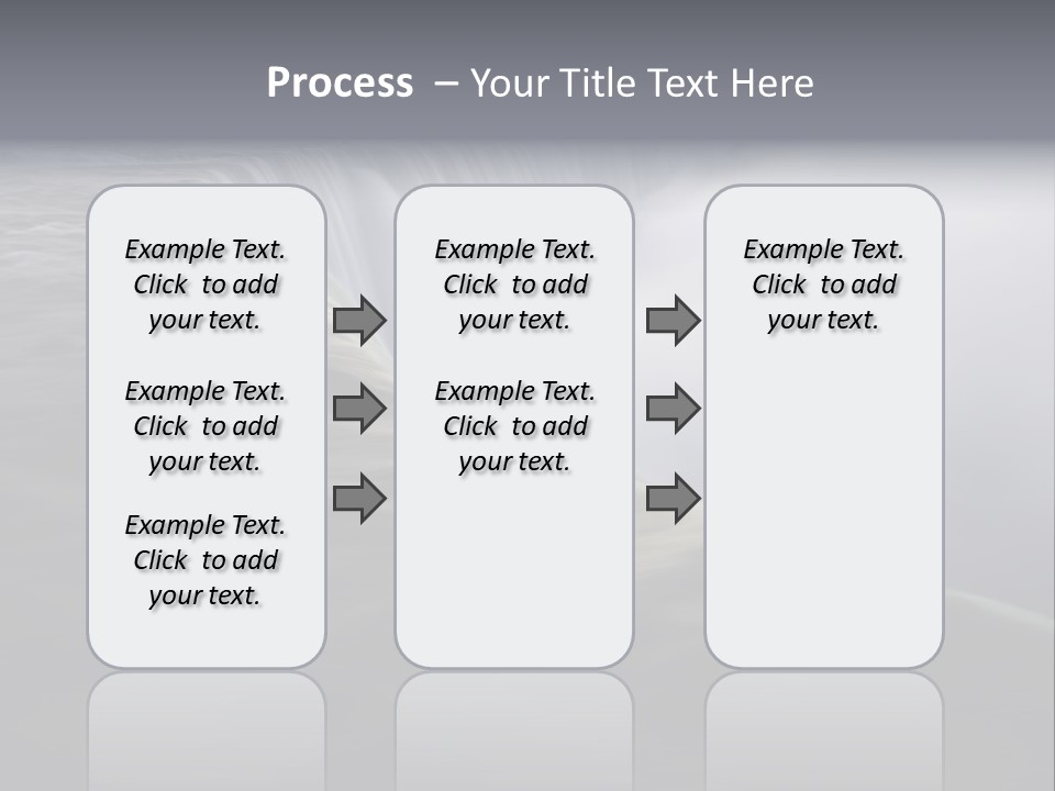 Dawn Waterfall North America PowerPoint Template