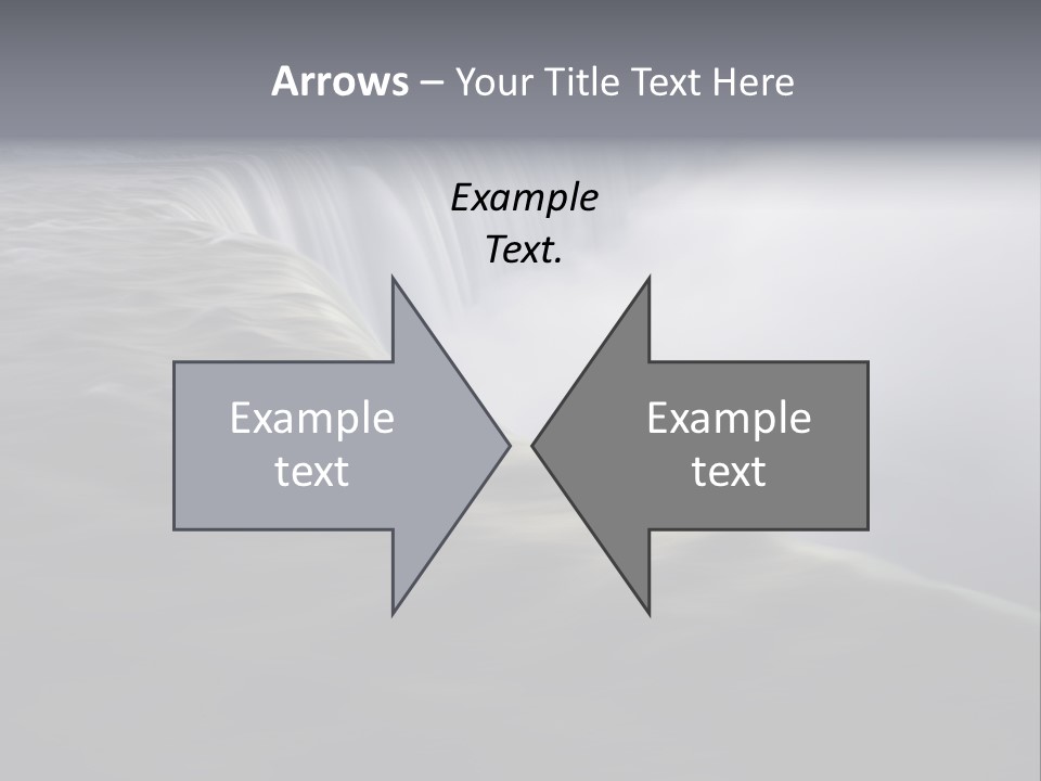 Dawn Waterfall North America PowerPoint Template