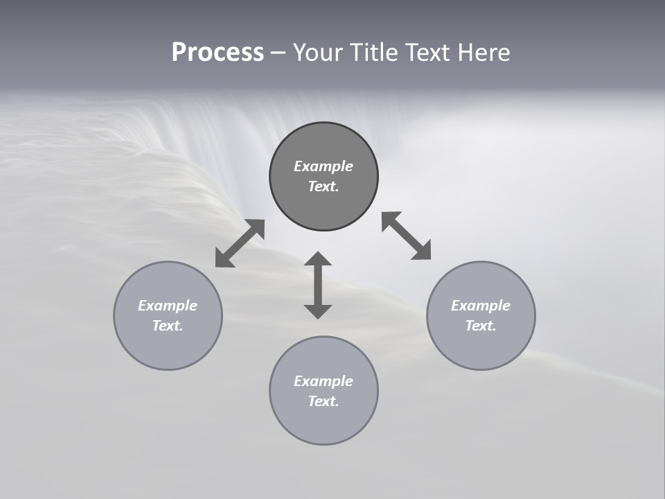 Dawn Waterfall North America PowerPoint Template