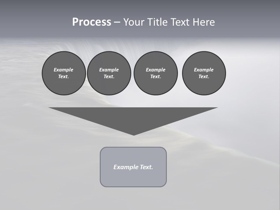 Dawn Waterfall North America PowerPoint Template