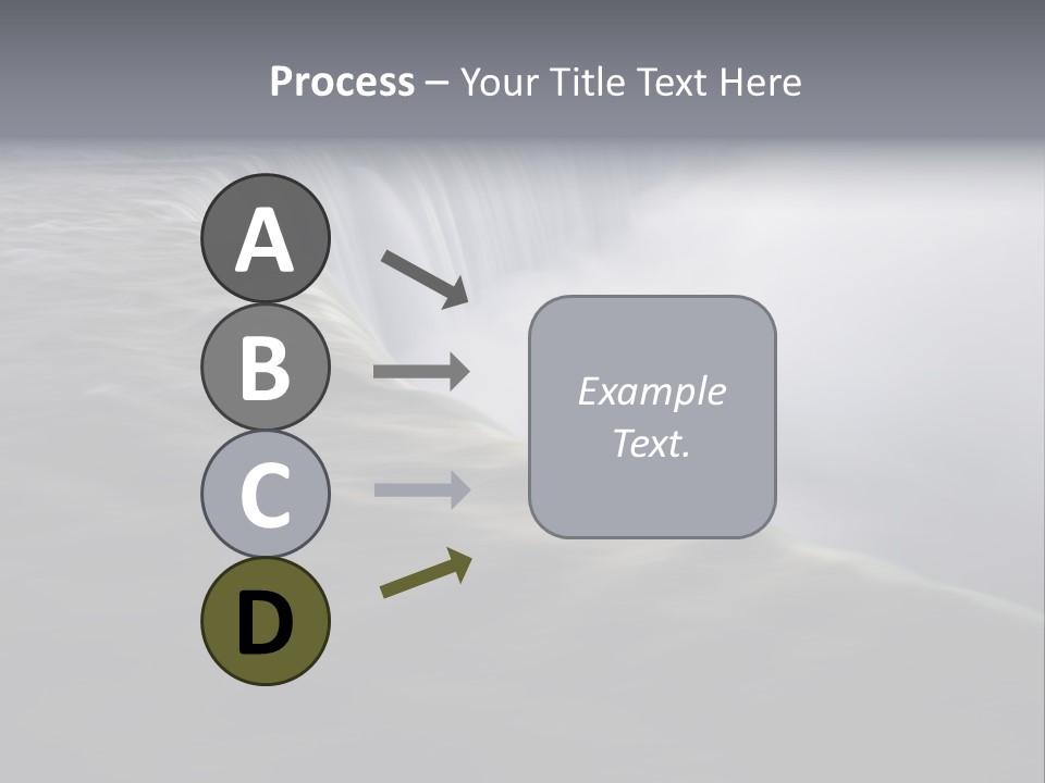 Dawn Waterfall North America PowerPoint Template