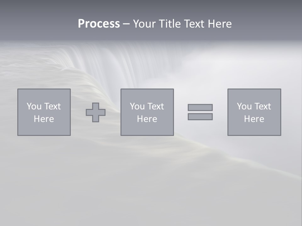 Dawn Waterfall North America PowerPoint Template