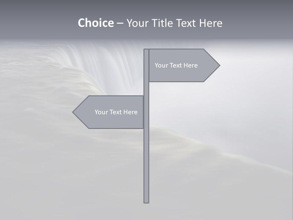 Dawn Waterfall North America PowerPoint Template