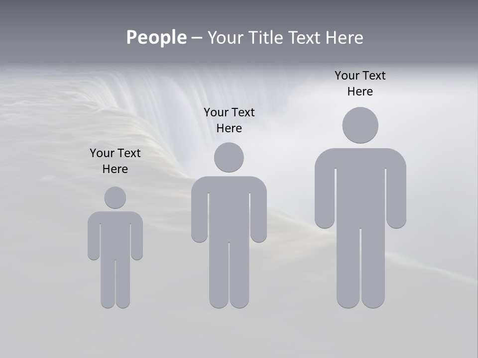 Dawn Waterfall North America PowerPoint Template