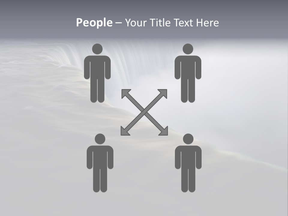 Dawn Waterfall North America PowerPoint Template