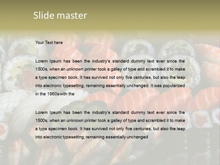 Roll Sushi Variety Sushi California PowerPoint Template