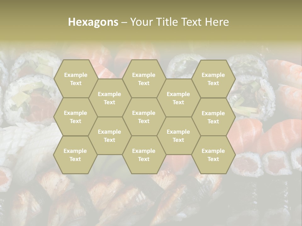 Roll Sushi Variety Sushi California PowerPoint Template