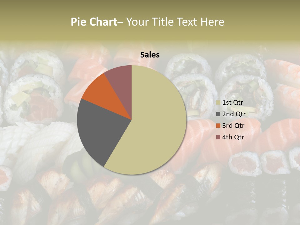 Roll Sushi Variety Sushi California PowerPoint Template