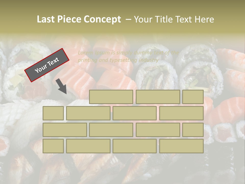 Roll Sushi Variety Sushi California PowerPoint Template