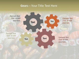 Roll Sushi Variety Sushi California PowerPoint Template