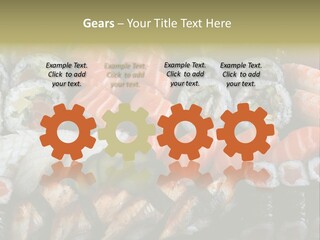 Roll Sushi Variety Sushi California PowerPoint Template