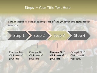 Roll Sushi Variety Sushi California PowerPoint Template