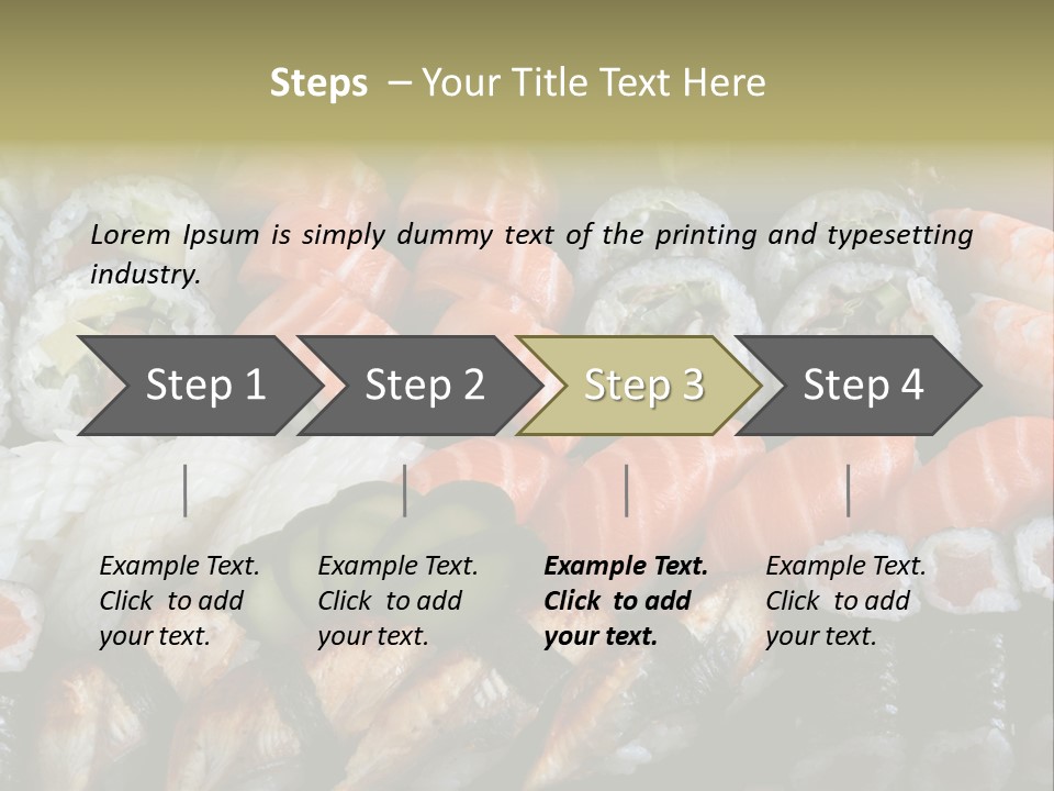 Roll Sushi Variety Sushi California PowerPoint Template