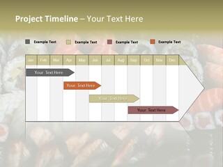 Roll Sushi Variety Sushi California PowerPoint Template