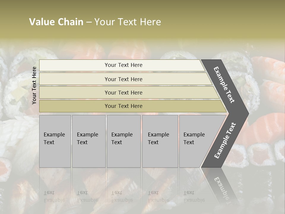 Roll Sushi Variety Sushi California PowerPoint Template