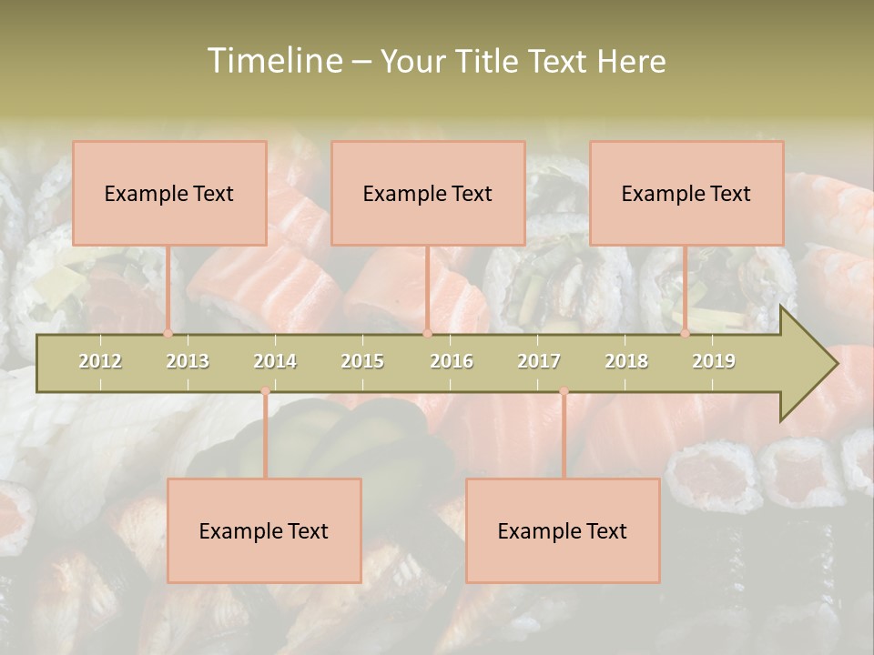 Roll Sushi Variety Sushi California PowerPoint Template