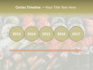 Roll Sushi Variety Sushi California PowerPoint Template