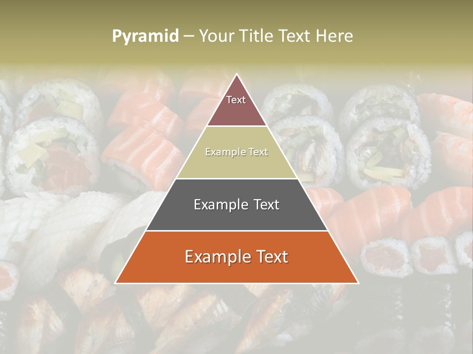 Roll Sushi Variety Sushi California PowerPoint Template