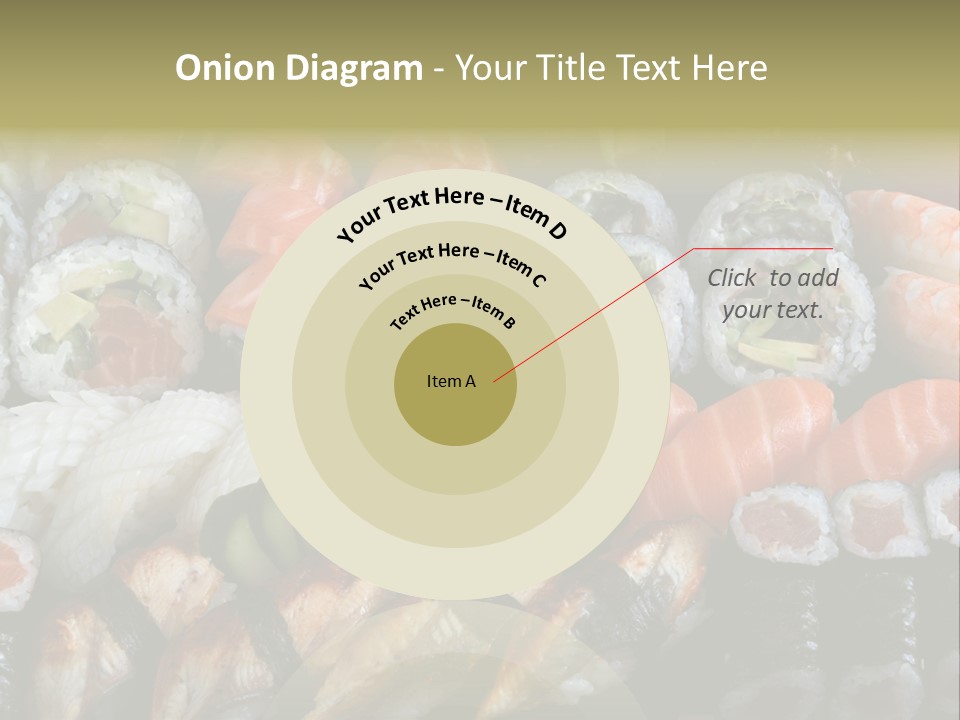 Roll Sushi Variety Sushi California PowerPoint Template